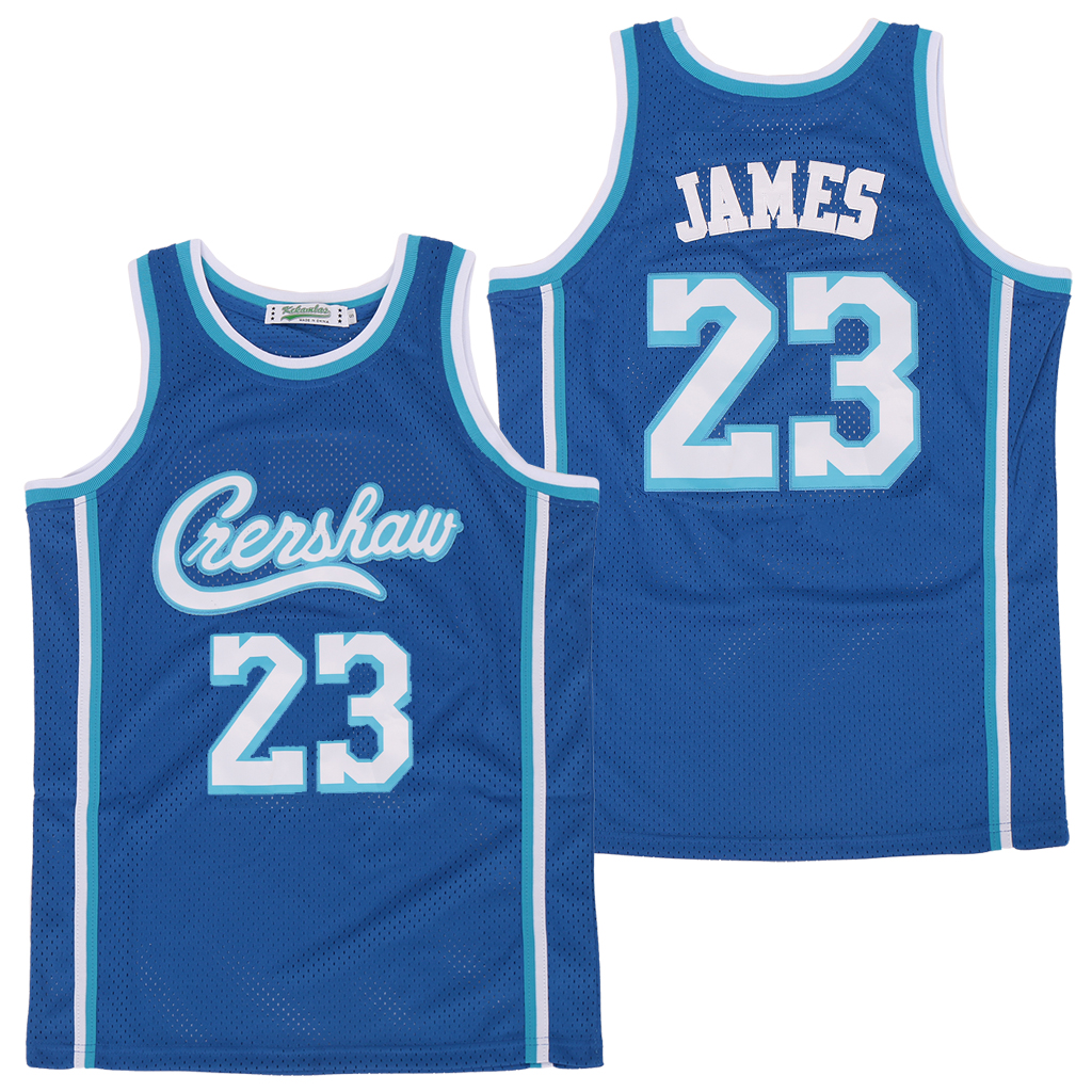 Men Los Angeles Lakers Crershaw #23 James blue Game NBA Jerseys
